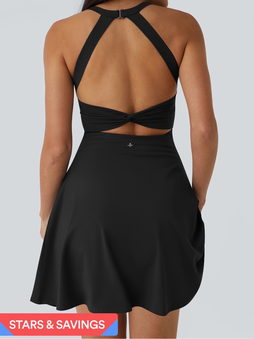 HALARA Softlyzero airy backless twisted dress - Picture 3 of 8